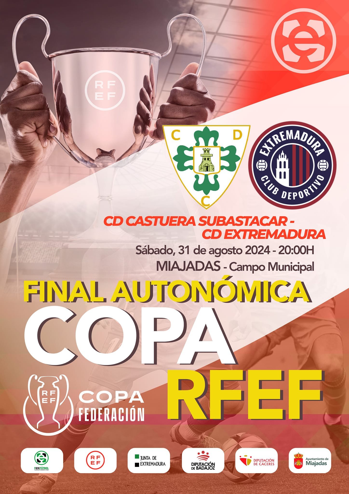 La Copa RFEF llega a Miajadas: Final Autonómica de Fútbol que emocionará a la Región