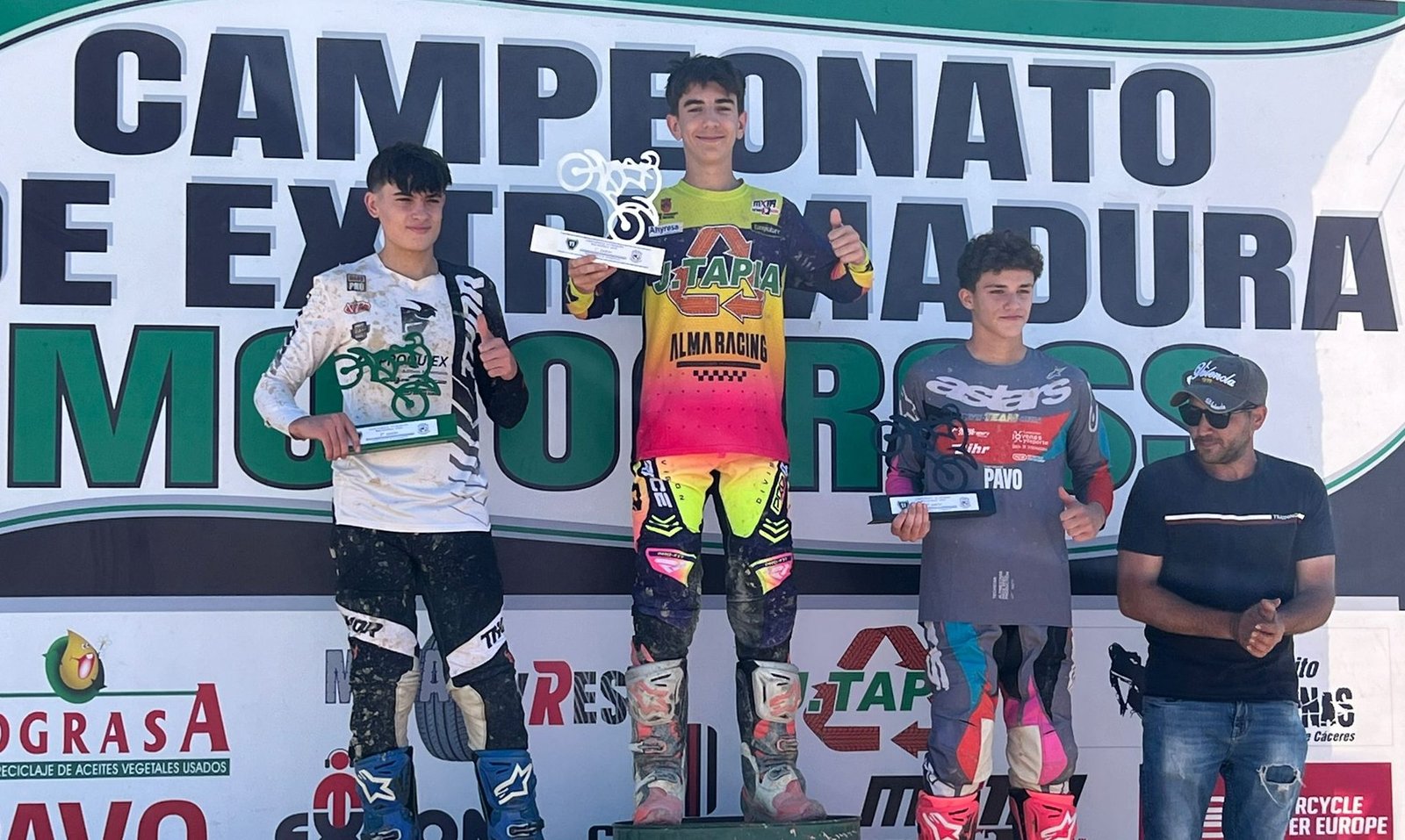 Samuel Tapia se impone en la quinta carrera del Campeonato extremeño de motocross