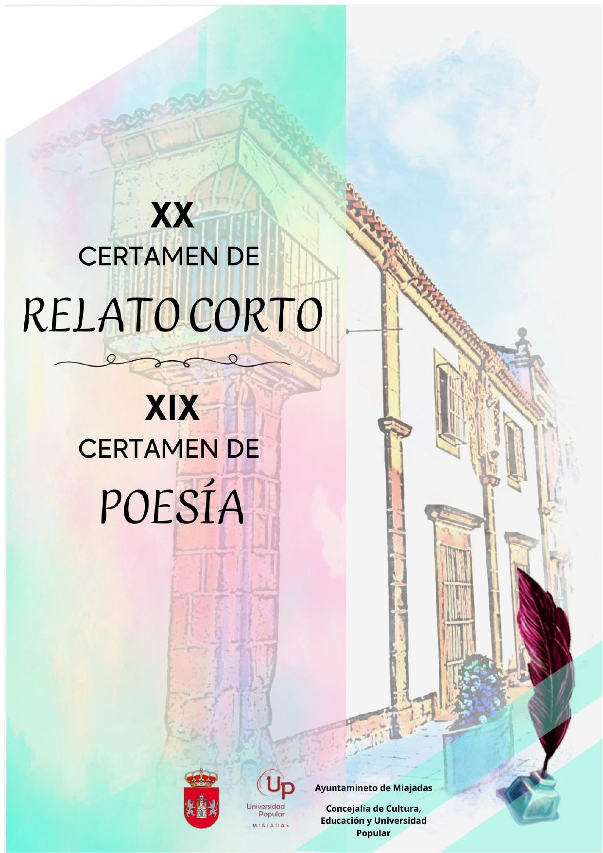 Se anuncia el XX Certamen de Relato Corto y XIX Certamen de Poesía con premios destacados