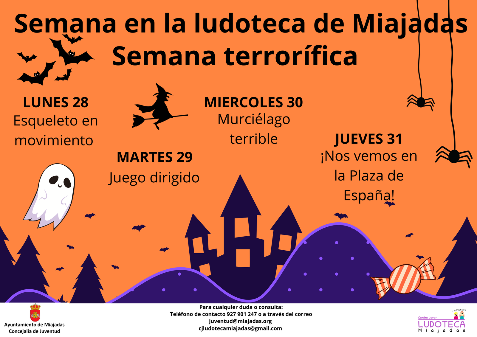 Semana de Terroríficas Actividades en la Ludoteca de Halloween