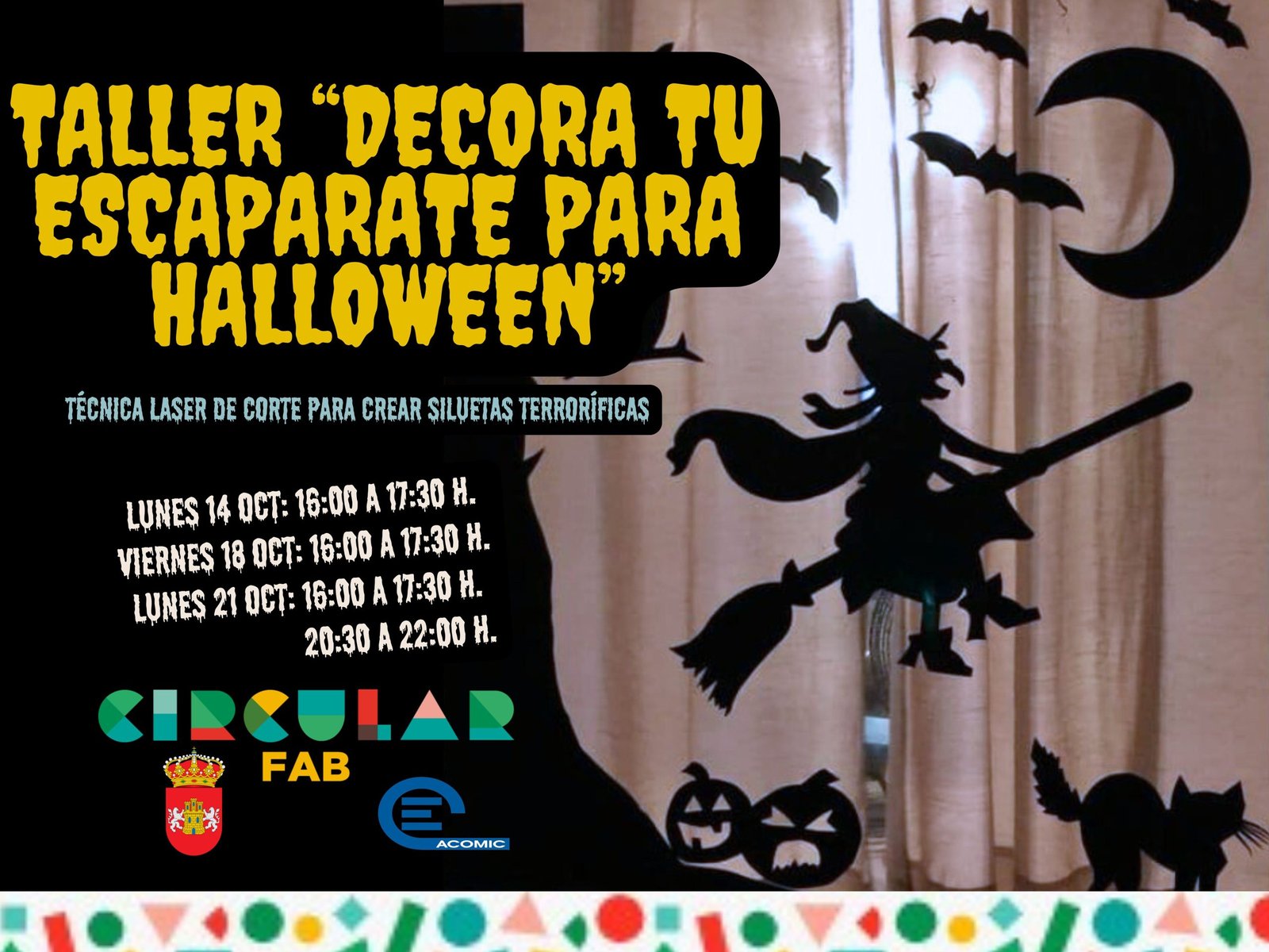 Taller de corte láser CO2: Decoraciones de Halloween personalizadas para comerciantes