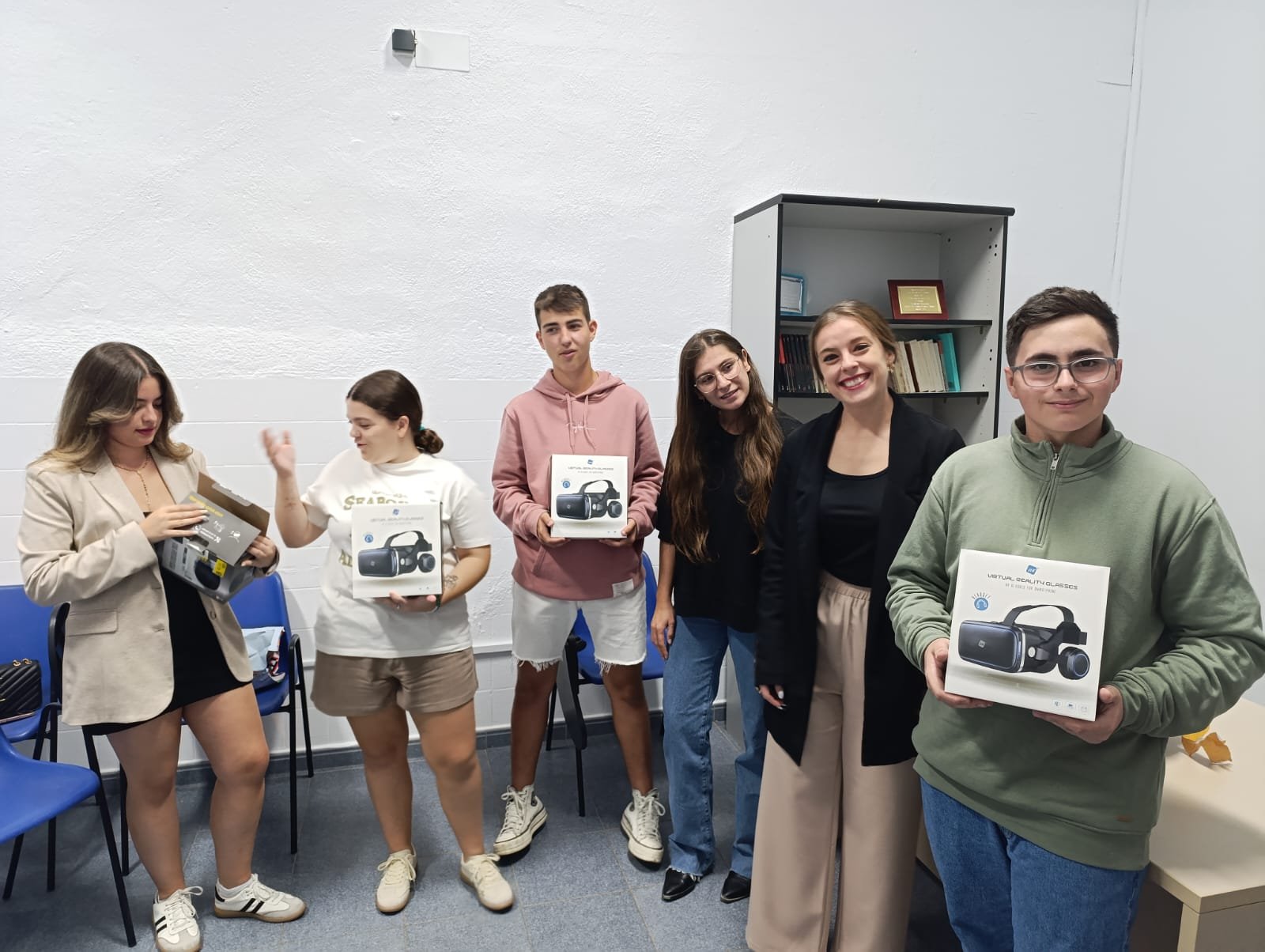 El equipo Canva vencedor del concurso sobre el futuro de Miajadas en diez años