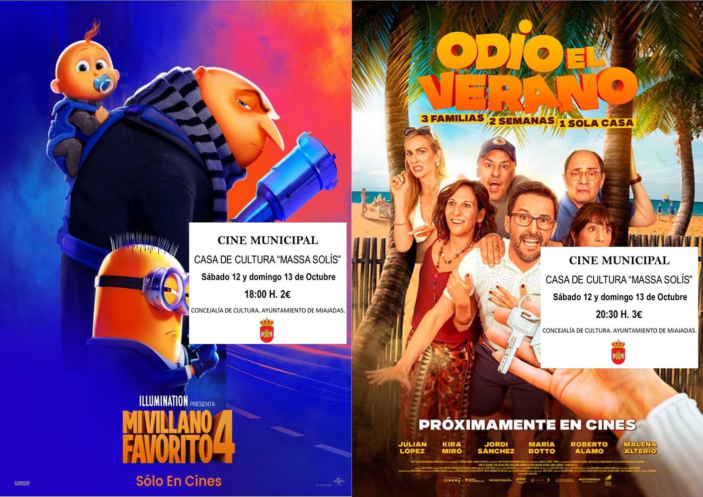 Cartelera de cine para este fin de semana: «Gru 4. Mi villano favorito» y «Odio el verano»