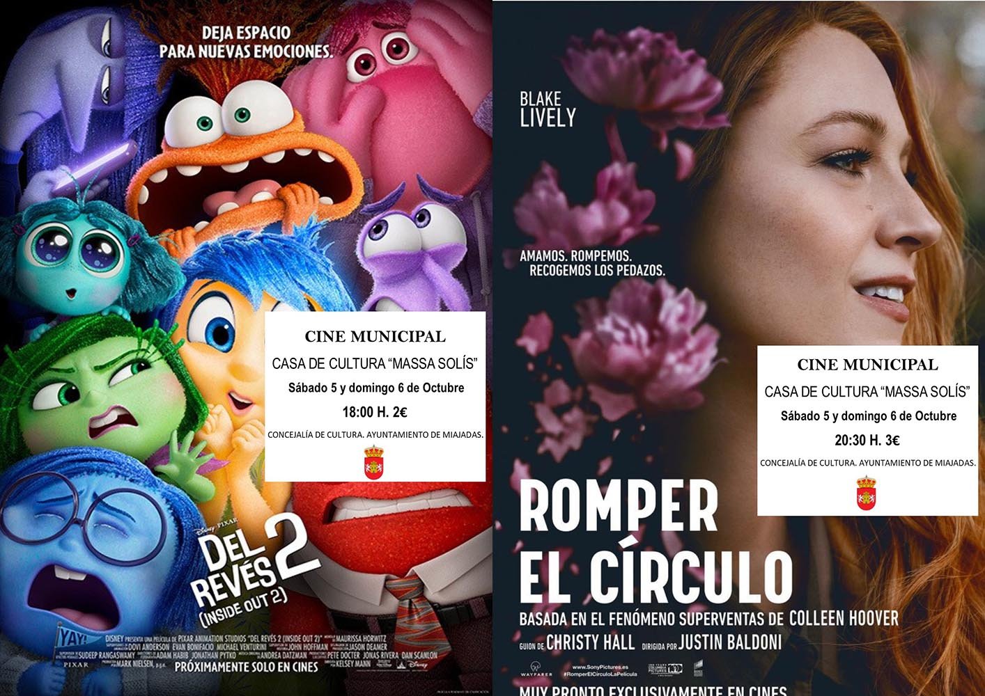 Cartelera de cine para este fin de semana: «Del revés 2» y «Romper el círculo»