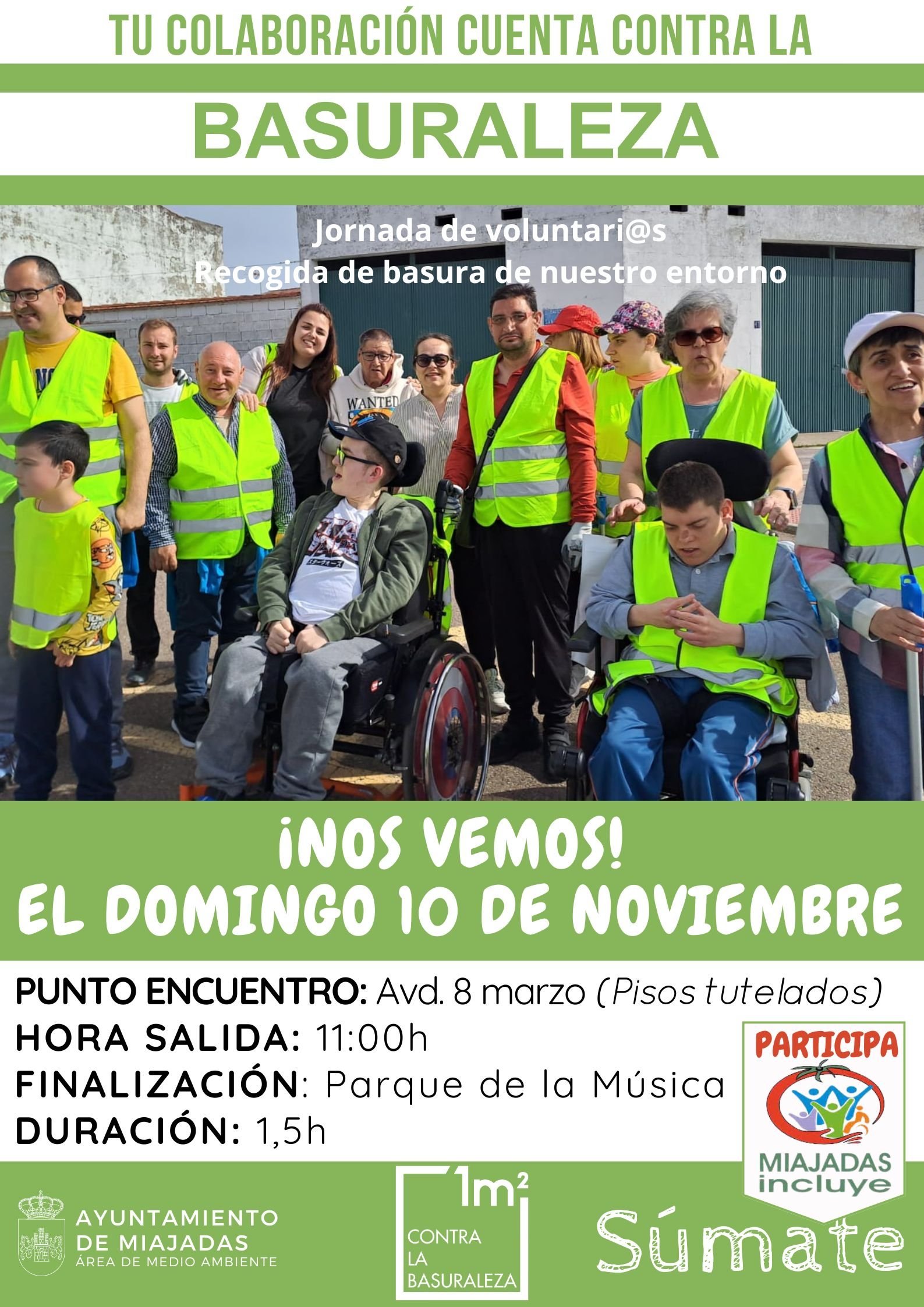 Nueva jornada de lucha contra la basuraleza: ¡Únete el domingo 10 de noviembre para proteger nuestro medio ambiente