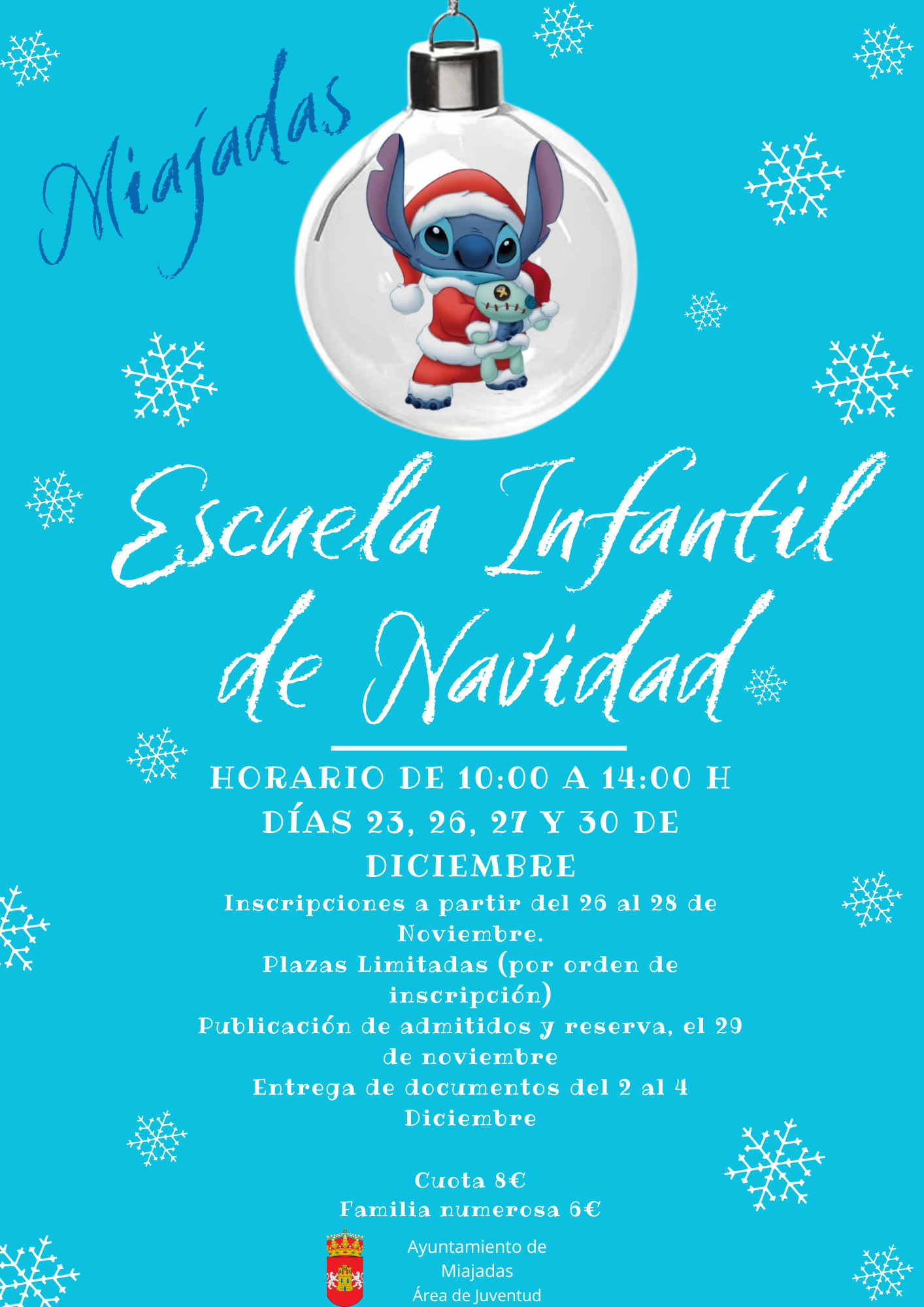 Abierto el plazo de inscripción para la Escuela de Navidad Infantil: ¡Registra a tus hijos hoy mismo