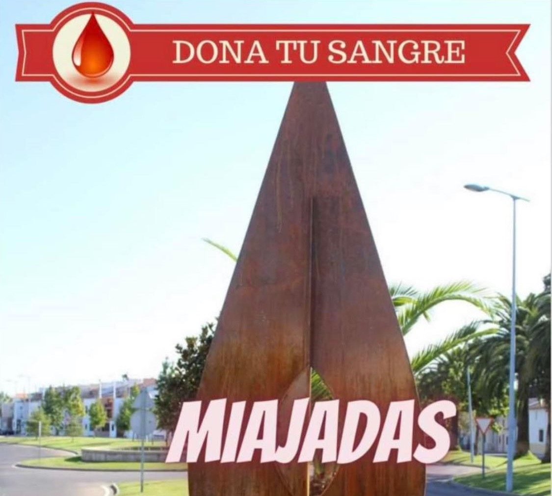 El Banco de Sangre llega a Miajadas el 2, 4 y 5 de noviembre: ¡Donar Sangre, Donar Vida
