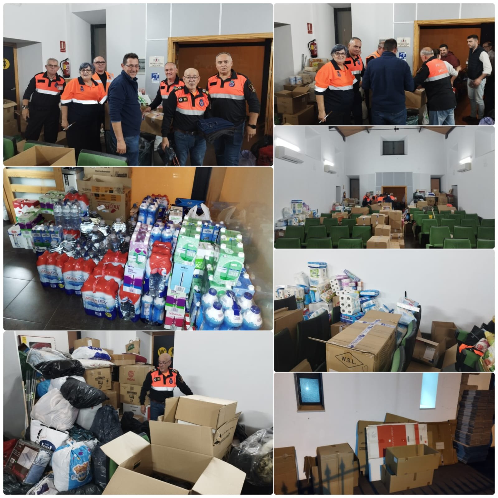 37 paquetes de asistencia humanitaria de Miajadas y pedanías listos para ser enviados a Valencia