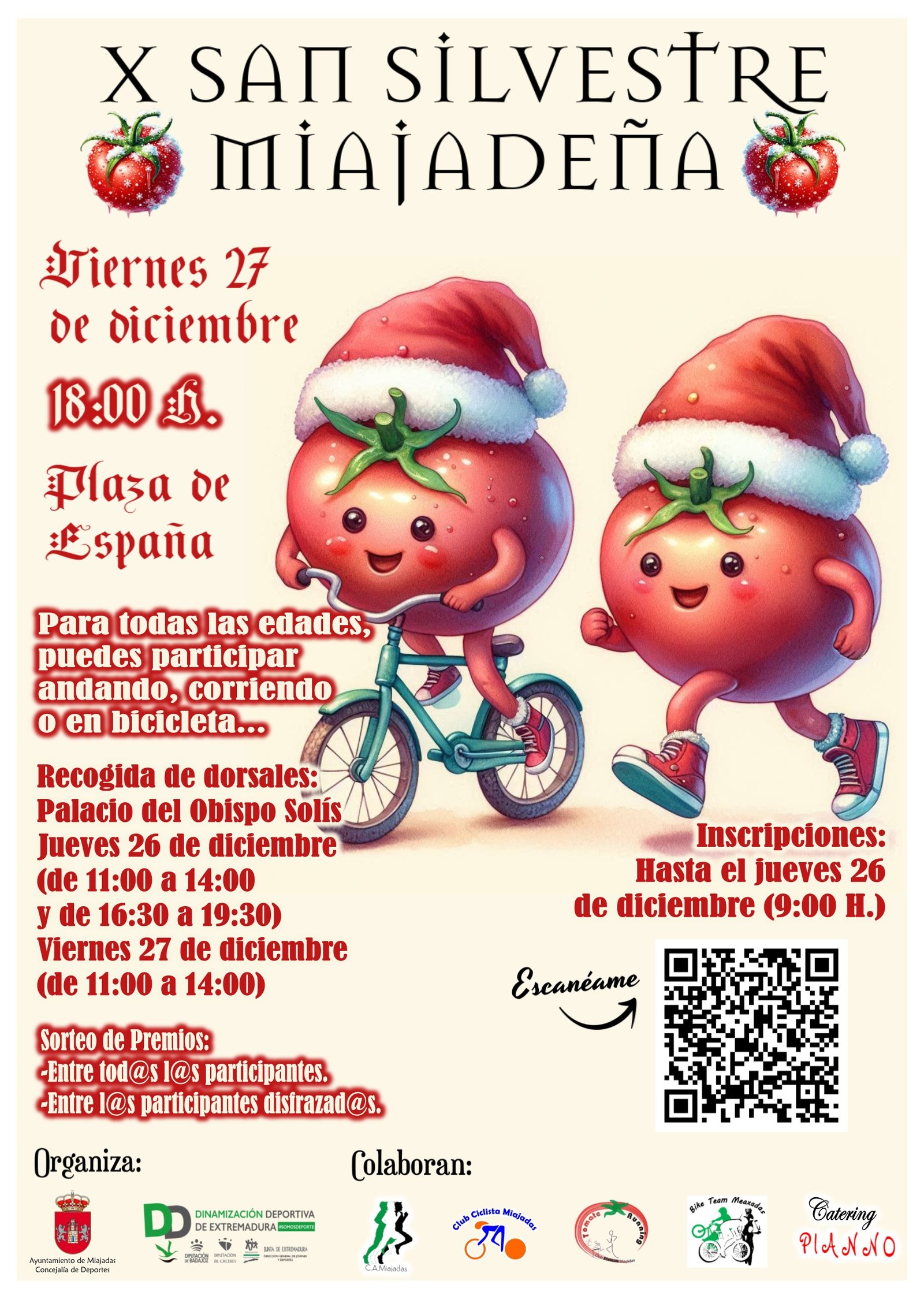 Abierto el plazo de inscripción para la X San Silvestre Miajadeña: ¡No te pierdas la acción
