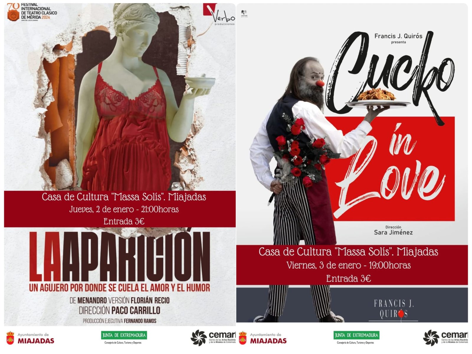 «Comienza la venta de entradas para las obras de teatro ‘Aparición’ y ‘Cucko in Love’ en Madrid»