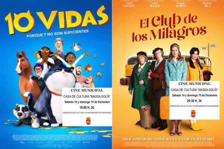 Cartelera de cine para este fin de semana: «10 vidas» y «El club de los milagros»