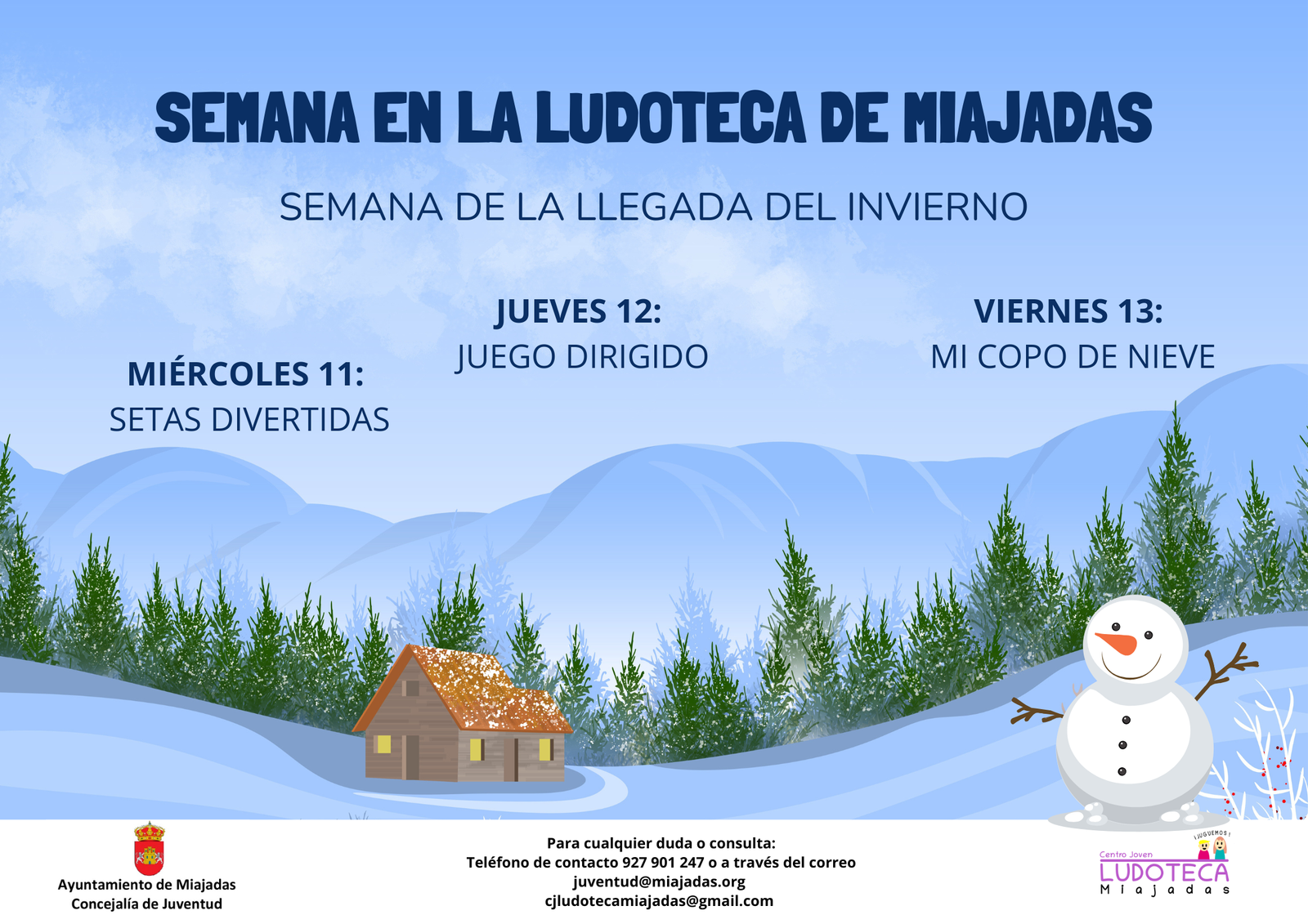 La Ludoteca invita a disfrutar del invierno con actividades emocionantes y familiares.