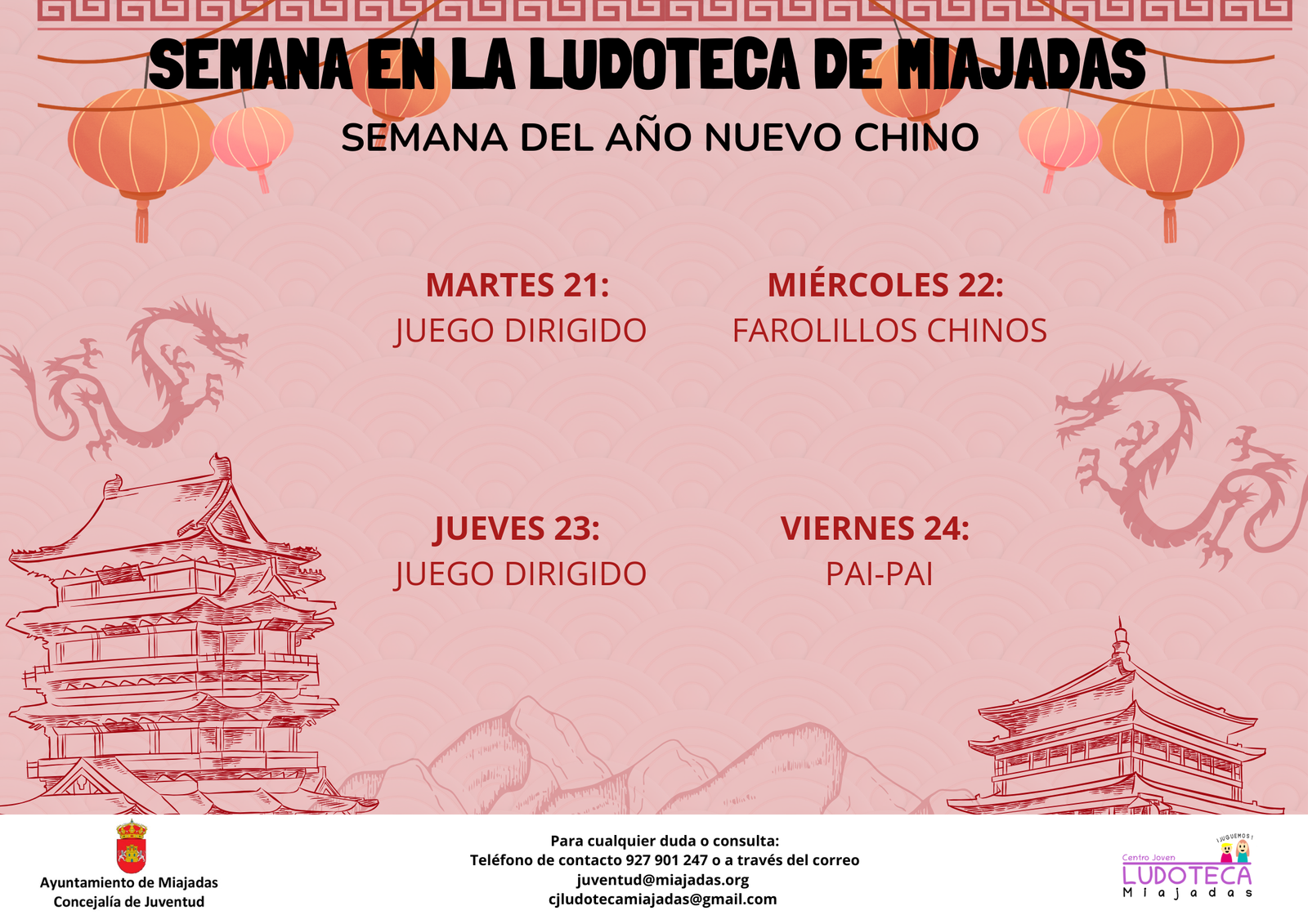 La Ludoteca celebra con alegría y tradición el Año Nuevo Chino en una semana llena de diversión y cultura.