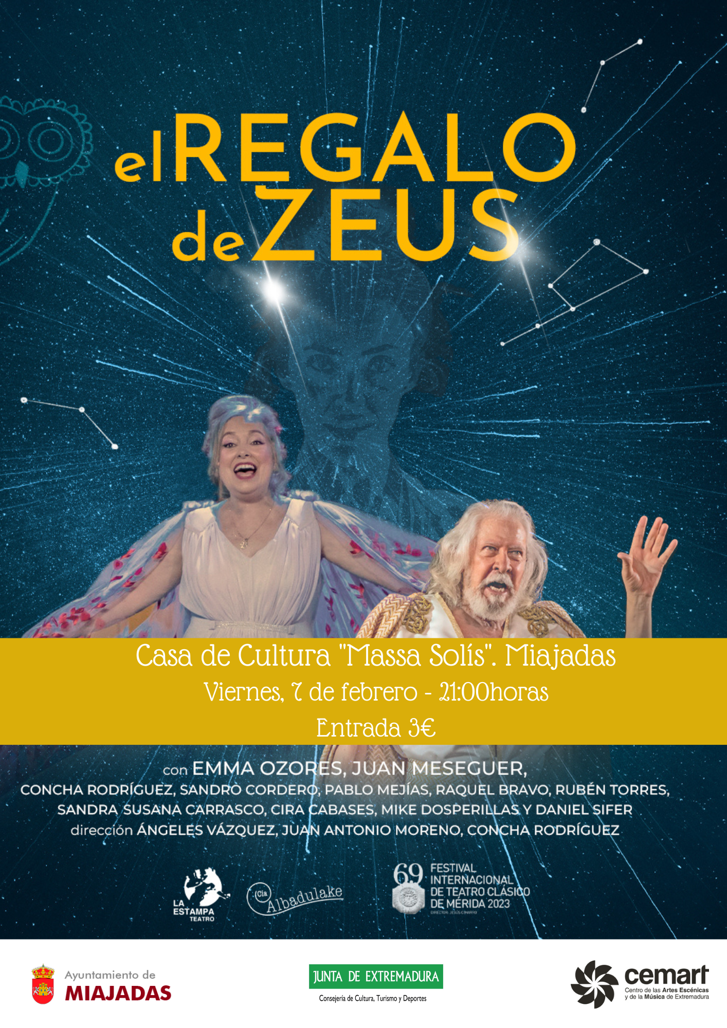 «El don de los dioses: un evento inolvidable el viernes 7 de febrero en Miajadas»