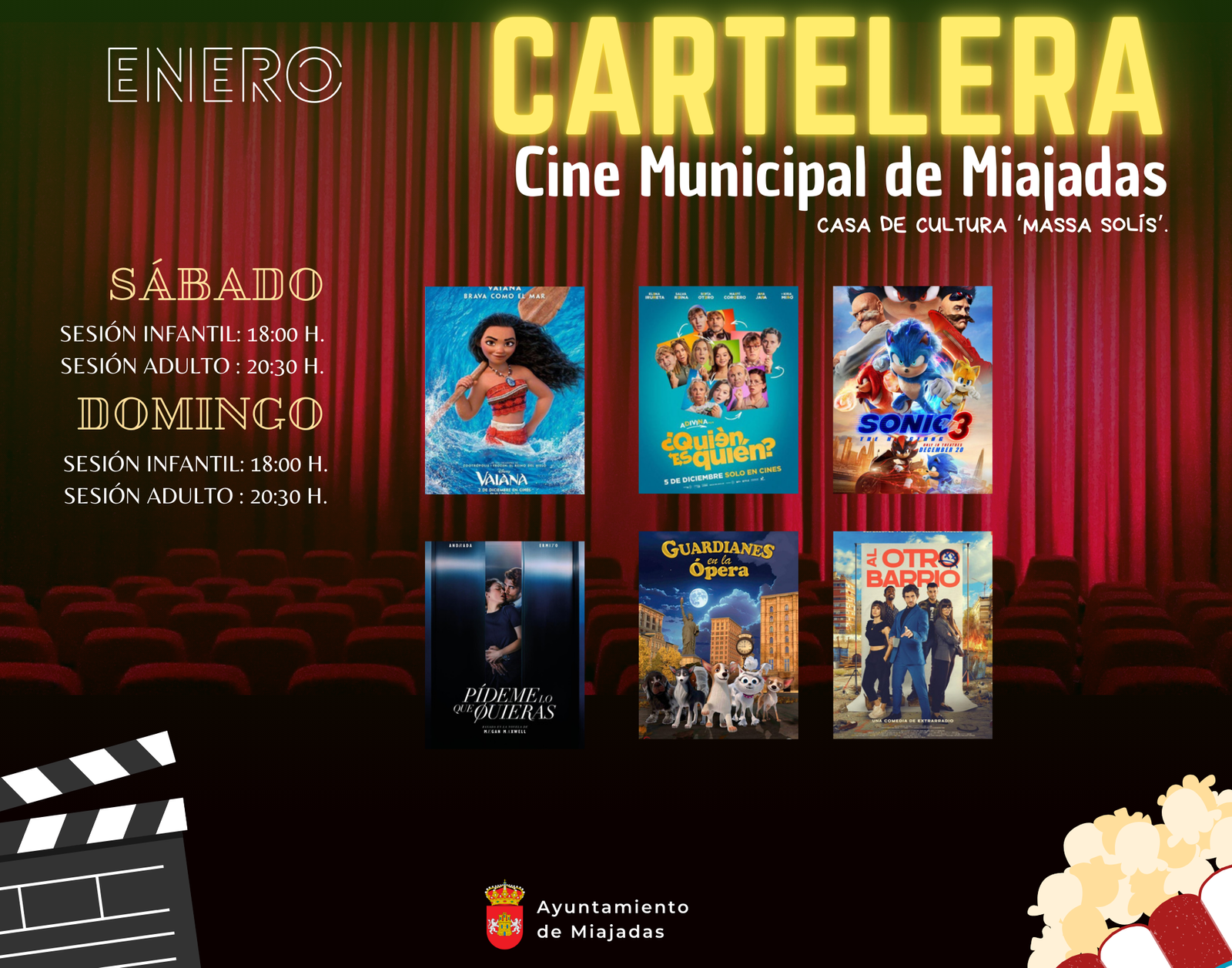 «Previsión de estrenos cinematográficos destacados para el mes de enero»