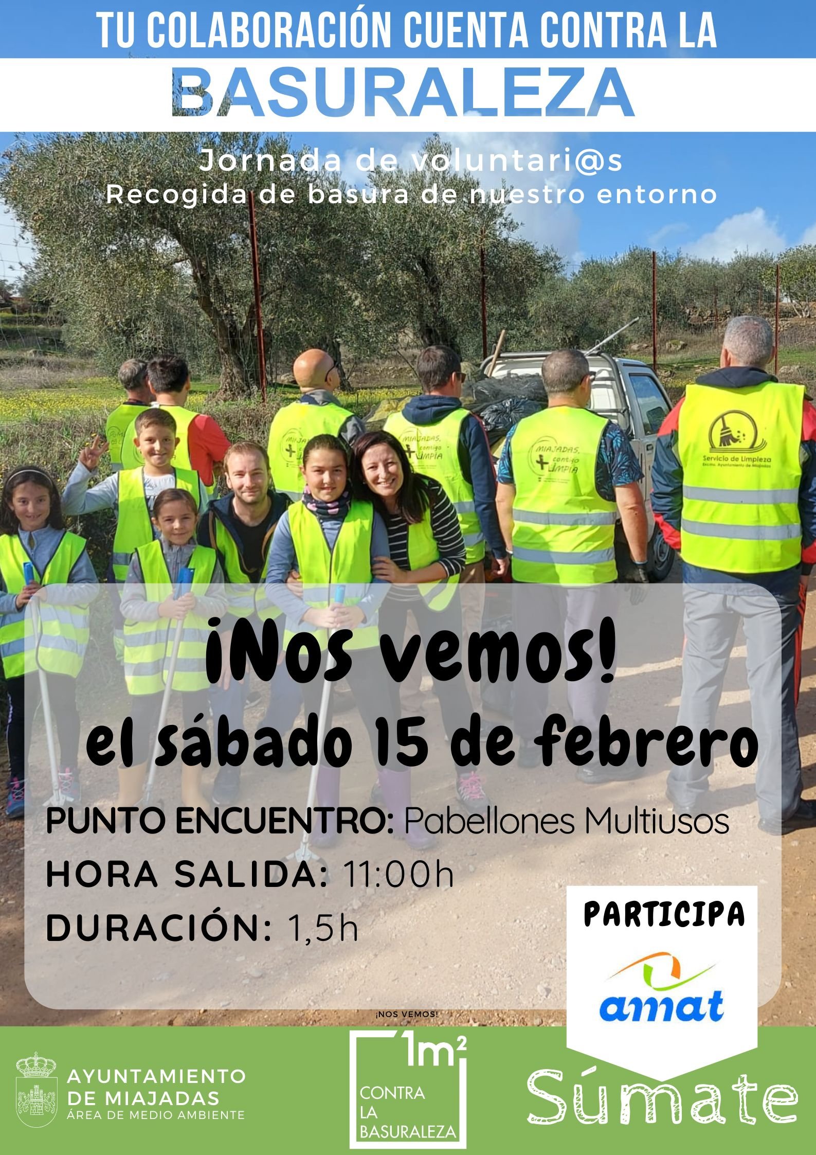 Nueva jornada de acción contra la contaminación ambiental el sábado, 15 de febrero