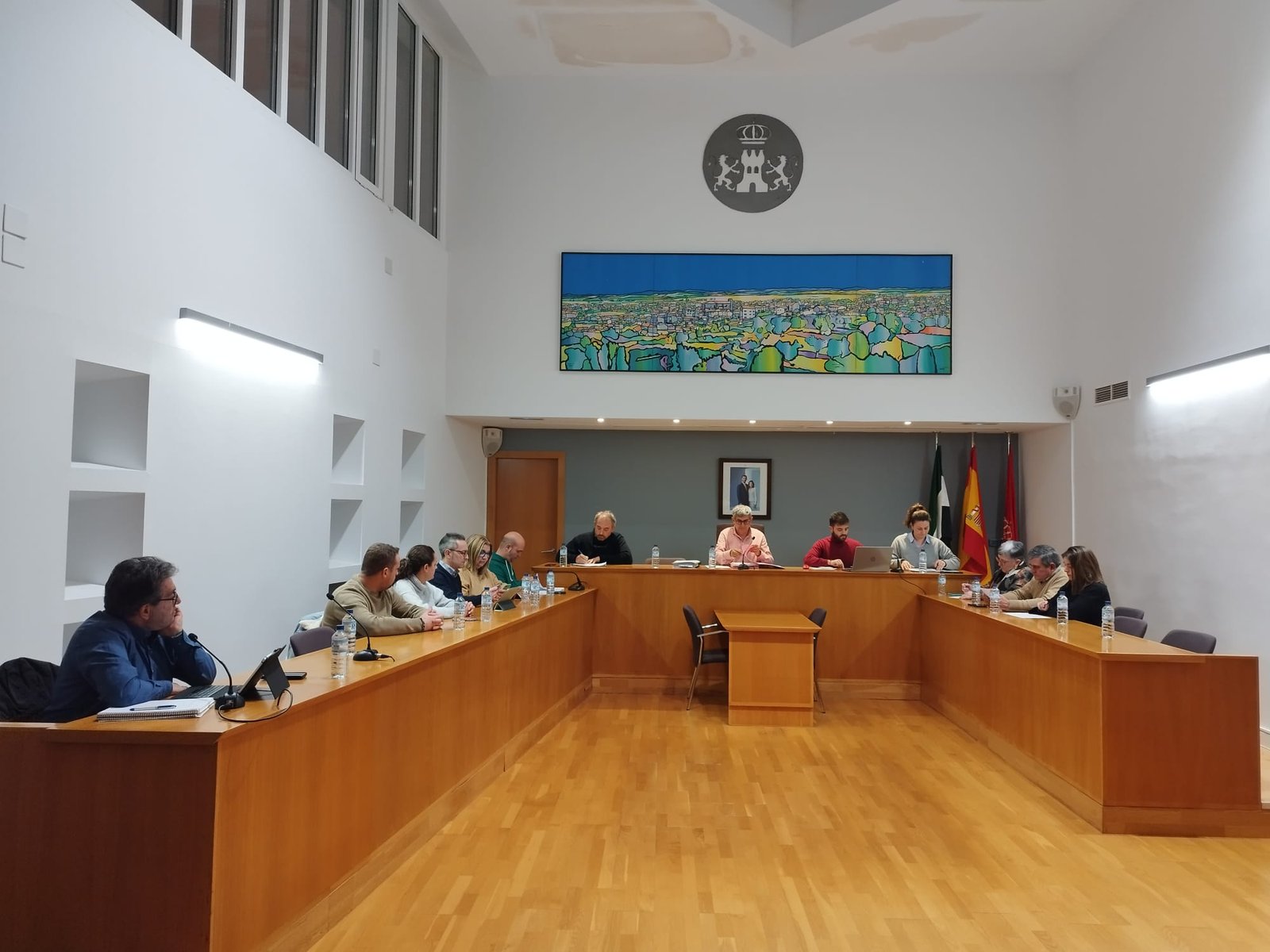 Junta de Extremadura aprueba el reglamento interno de la Escuela Taller «Escala, Miajadas Verde» en pleno ordinario de febrero.