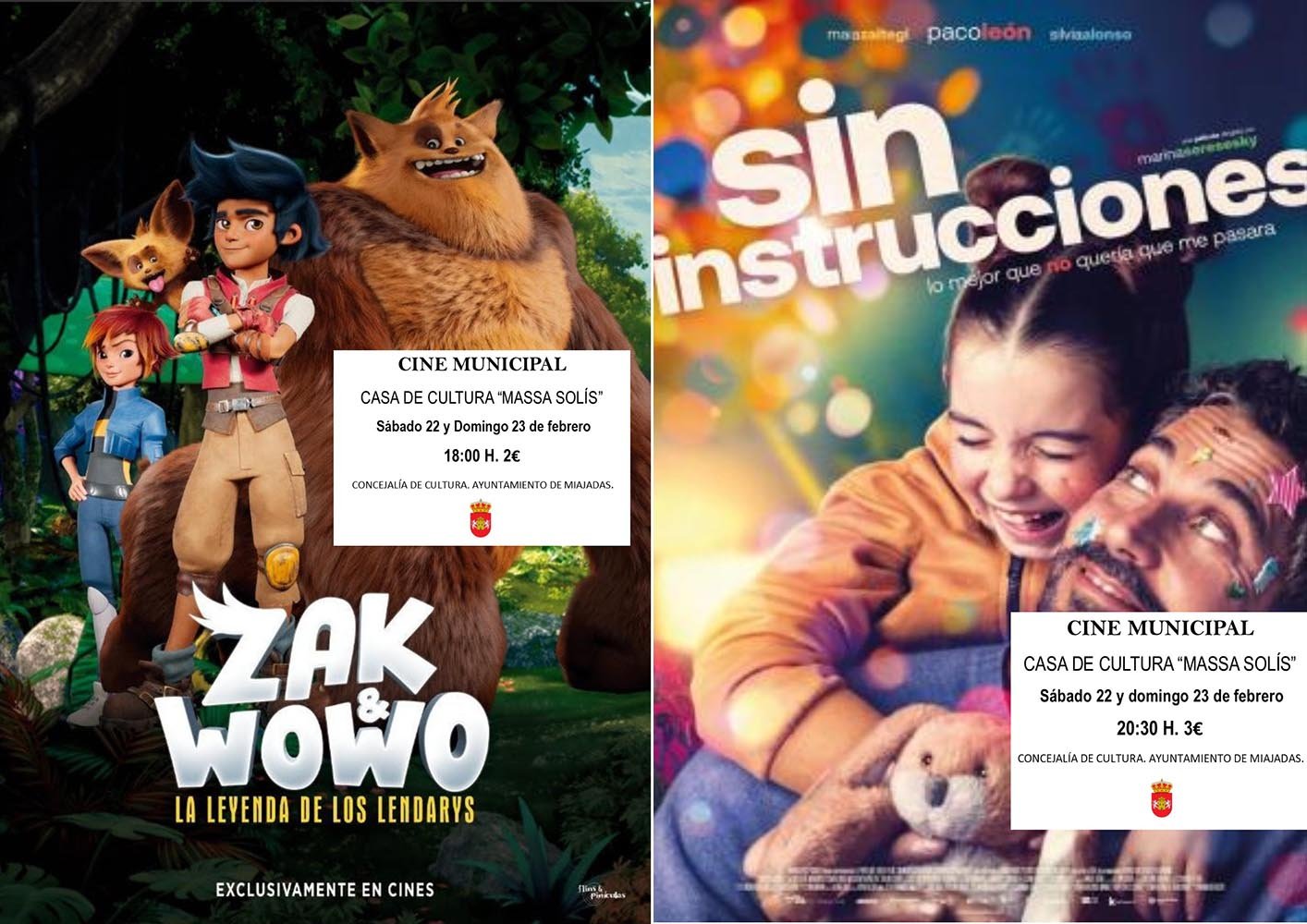 Cartelera de cine para este fin de semana: «Zak y Wowo» y «Sin instrucciones»