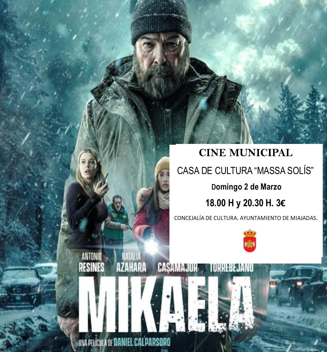 Cartelera de Cine para el domingo 2 de marzo: ¡No te pierdas ‘Mikaela’ en todas las sesiones