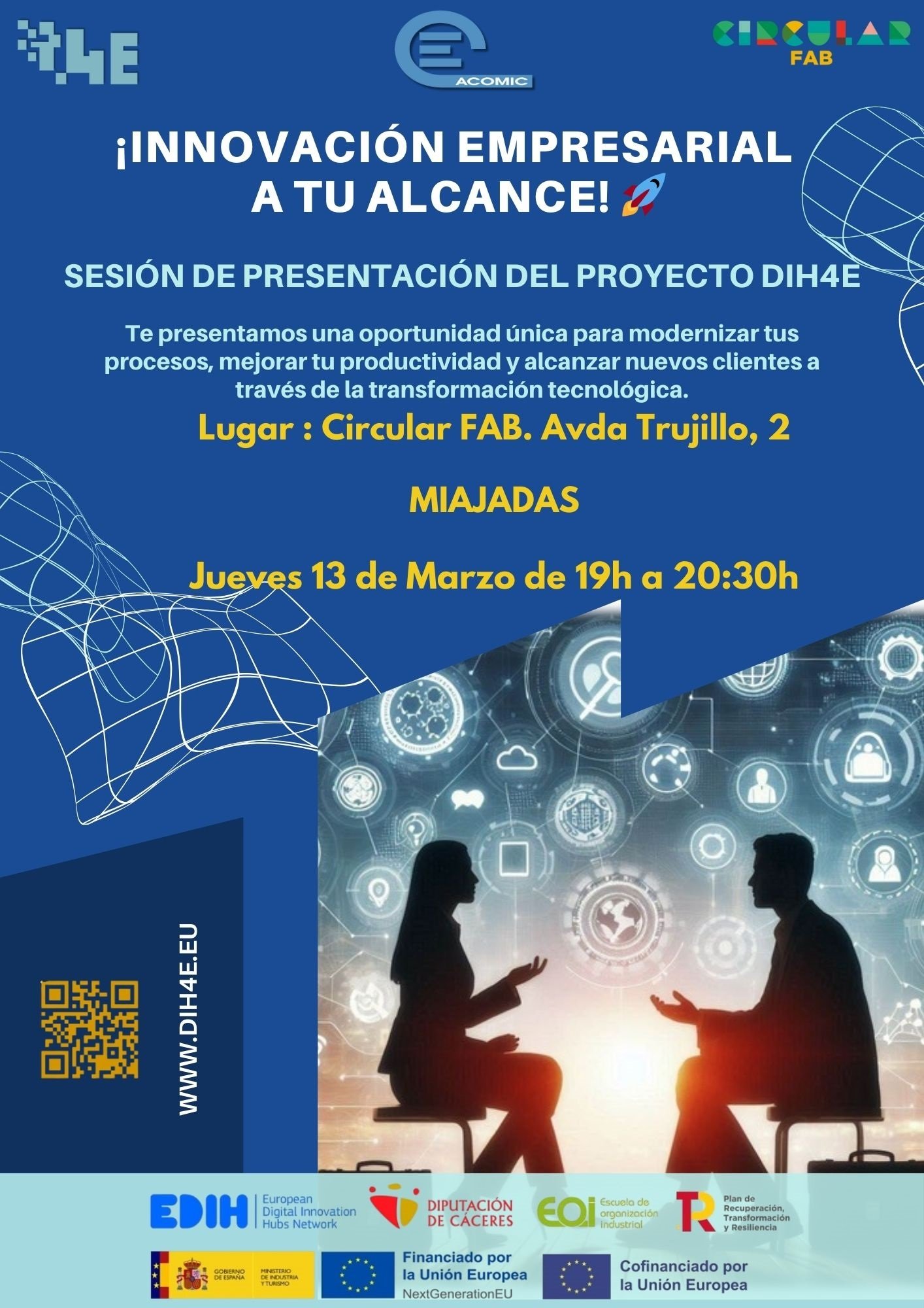 Extremadura se suma al proyecto DIH, impulsando la transformación digital y el crecimiento empresarial regional