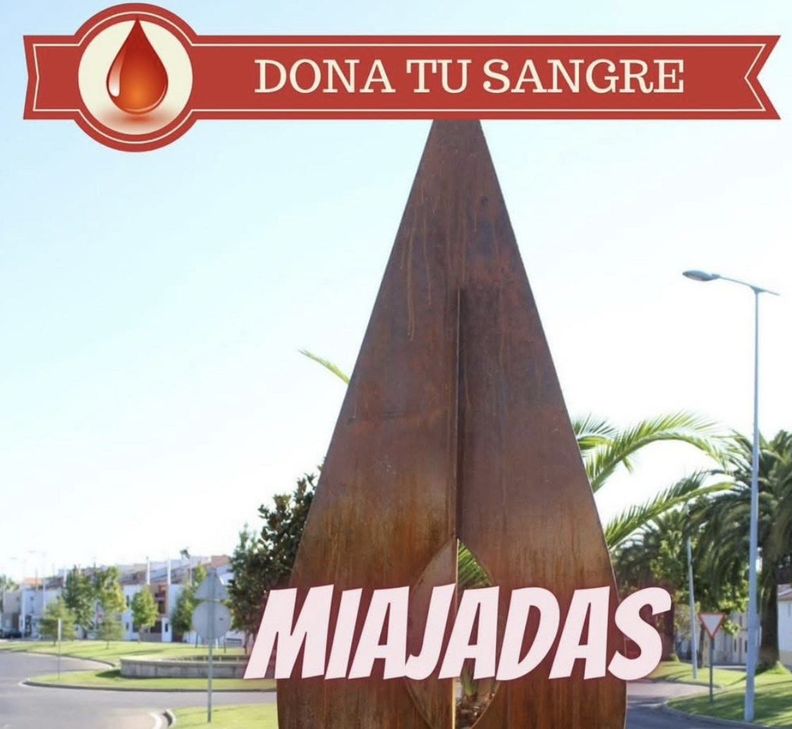 El Banco de Sangre de Extremadura visitará Miajadas los días 22, 24 y 25 de marzo para recolectar donaciones.