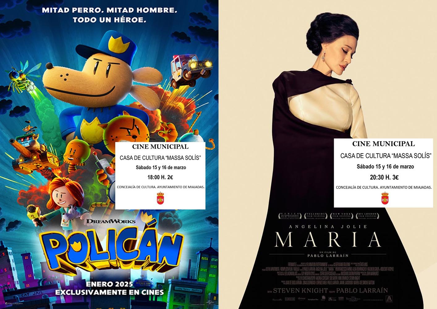 Cartelera de cine para este fin de semana: Policán y María Callas, dos estrenos imperdibles en el cine Tívoli.