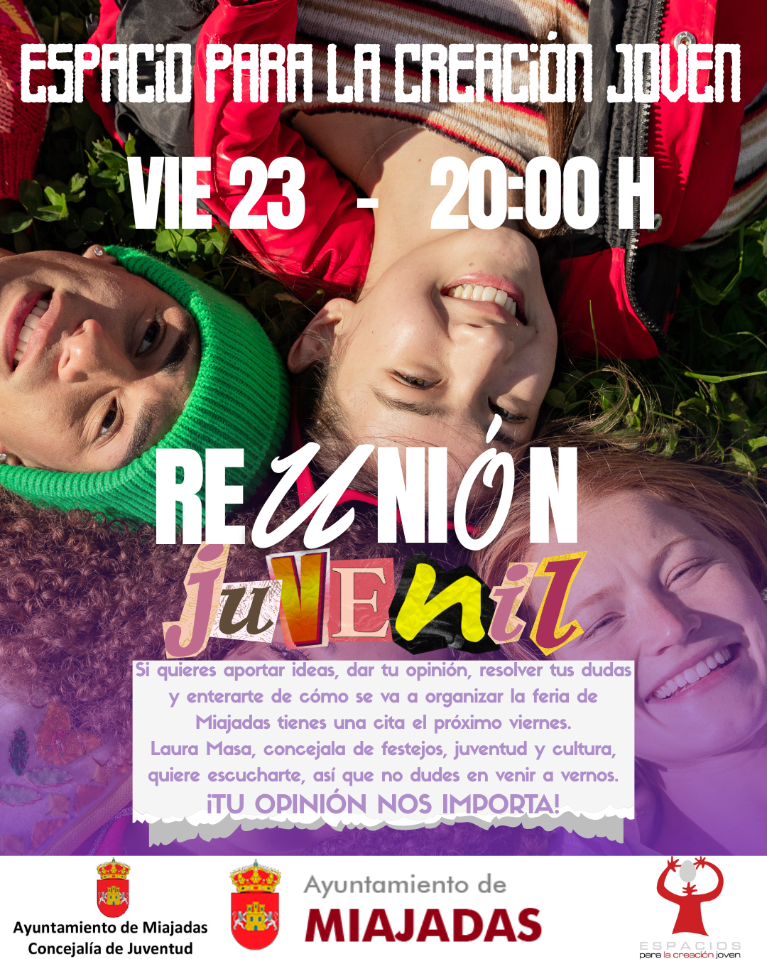 La concejala de Festejos se reunirá con los jóvenes para planificar la Feria de Agosto con éxito y emoción.