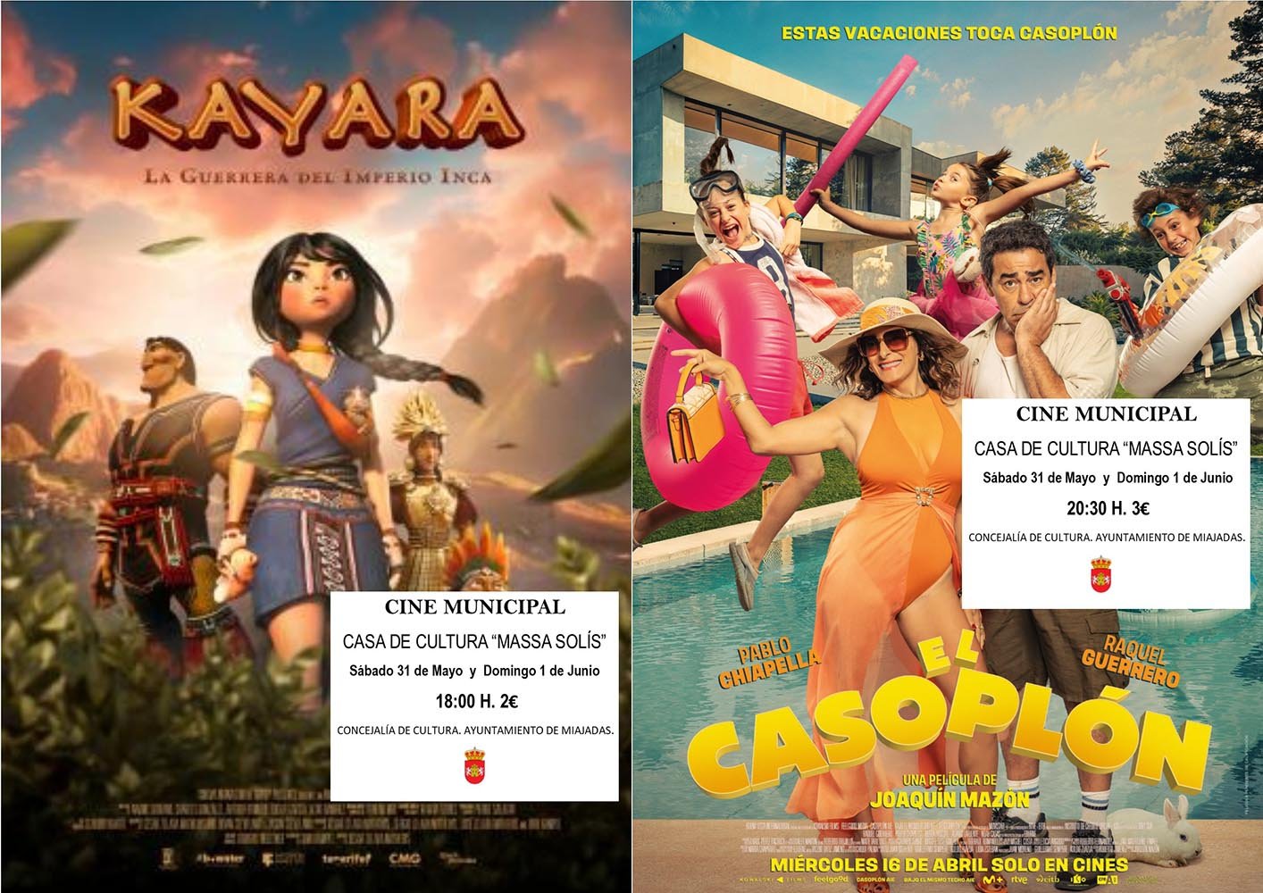 Cartelera de cine para este fin de semana: «Kayara» y «El casoplón», dos películas que no te puedes perder.