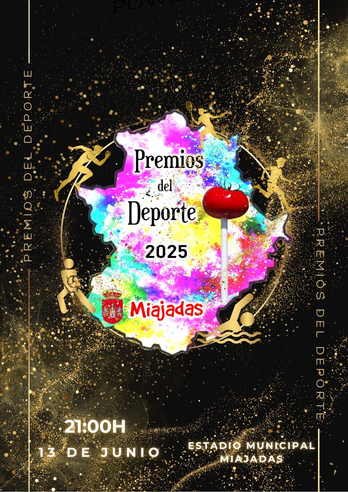El viernes 13 de junio, Miajadas celebrará los Premios del Deporte 2025, reconocimiento a la excelencia deportiva local.