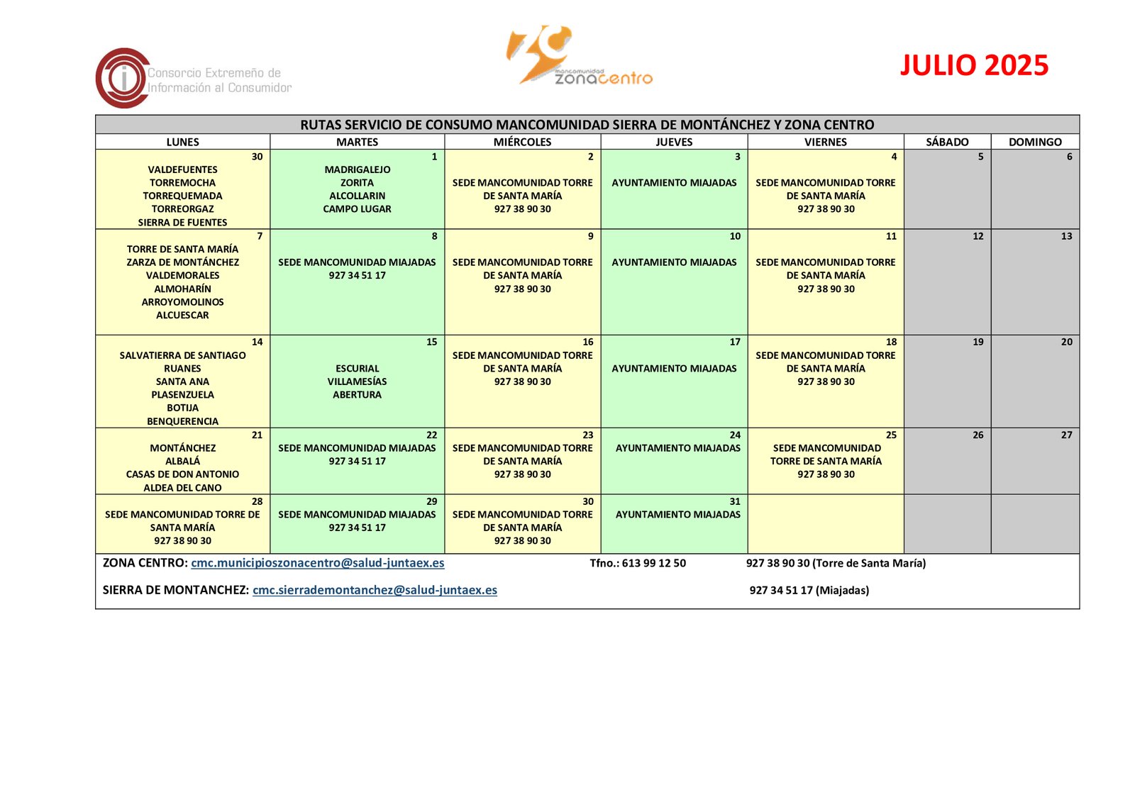 Calendario de la Oficina de Protección del Consumidor para julio: ¡No te pierdas las fechas clave