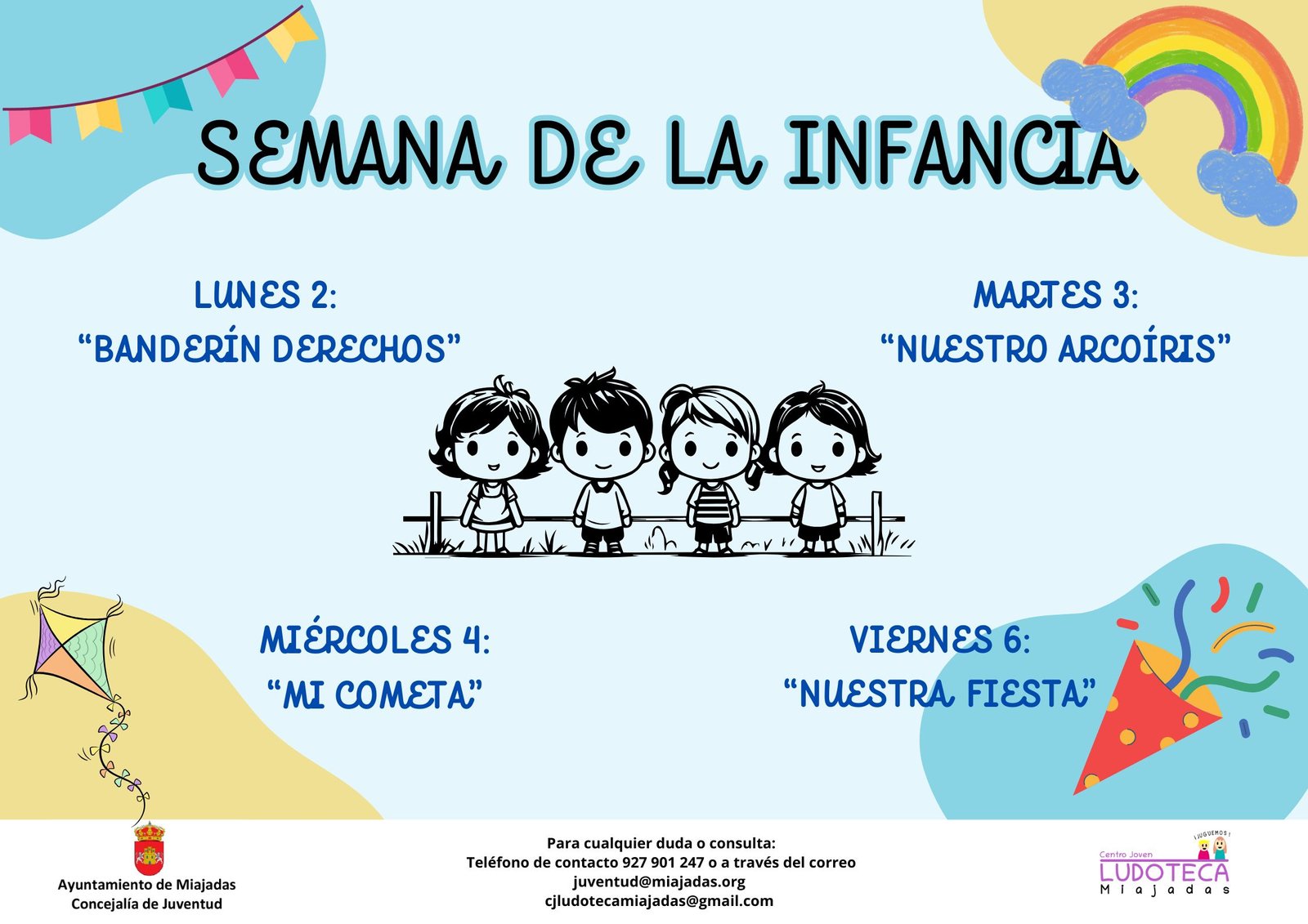 «¡Descubre la magia de la Semana de la Infancia en La Ludoteca de Miajadas!»