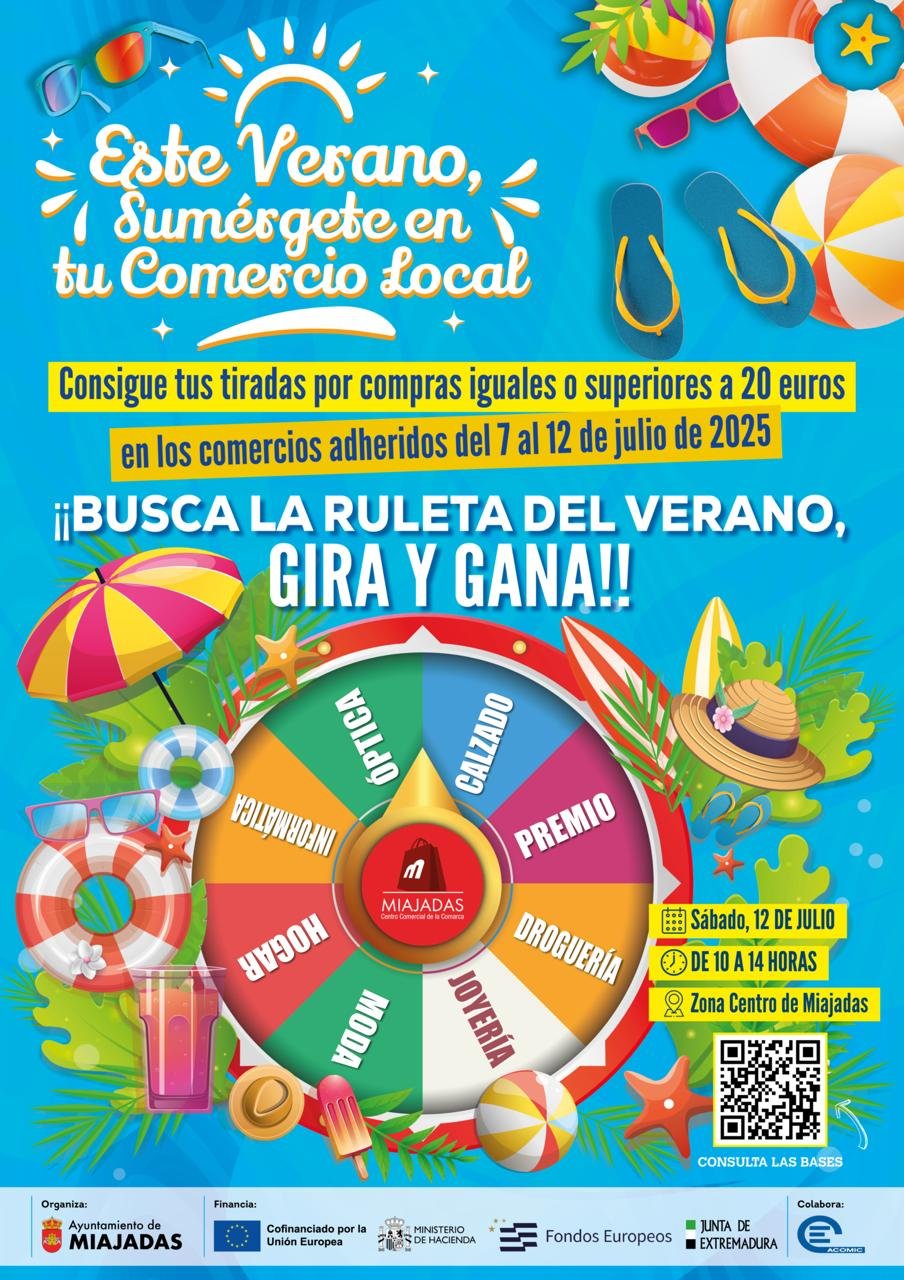 Este verano, descubre el encanto de tus comercios locales y llévate emocionantes premios de verano.